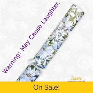 Country Blue Poinsettias - DIY Cracker Kit - Set of 6